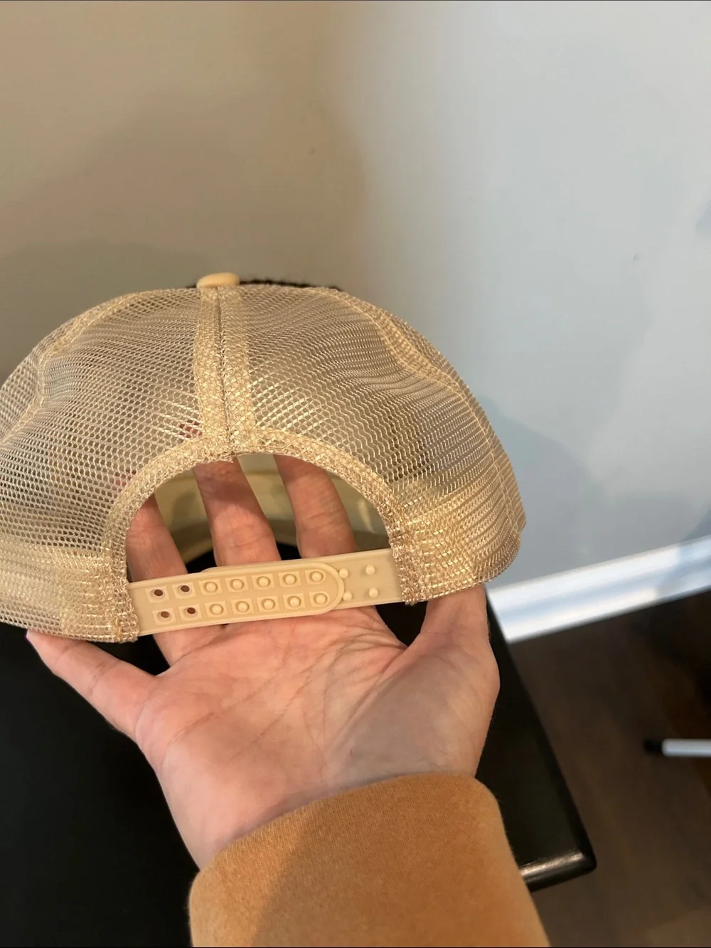 Granny square trucker hat! NWOT! Button back closure!